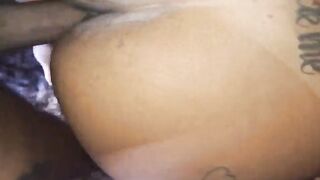 The youthful mulatto MaryBombom taking lots of milk in her vagina. I suppose I got her preggy.