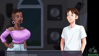 Summertime Saga ep 104 - Teacher sitting down so krll merely got up after I