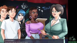 Summertime Saga ep 101 - Teacher Rapuda shaking her booty on my penis