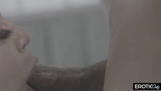 Curvy mother I'd like to fuck Gets Her Soaked Snatch Teased and Filled Lazily by a Large Ebony Shlong