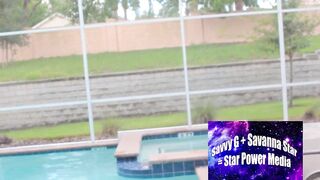 Poolside Seduction: Dee Heart Lures Alphonso into Her Juicy Paradise