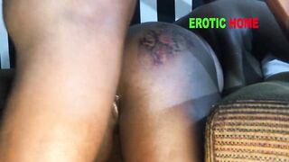 This beggar is enjoying my cunt