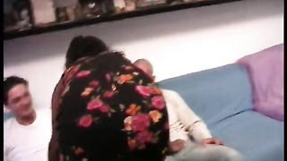 Three cocks not enough to hold this black beauty