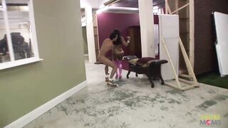 Excited ebony playgirl craves to smack his white jock