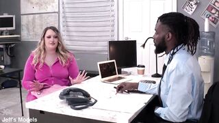 Curvy Shoplifter Rose LaReine Gets Caught by a Ebony Guard JM1337