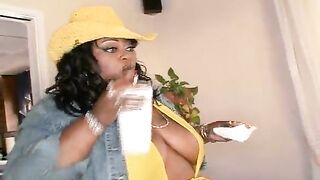 Fatty black getting rasta ramrod