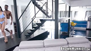 Pretty black playgirl takes on BBC