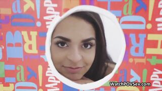 Rimming black girlfriend after gloryhole surprise bj