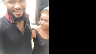 Trickling Cum on Gorgeous Ghetto Black Face after Pick Up