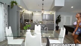 Weird man tests an black mother i'd like to fuck for COVID with her giant boobs