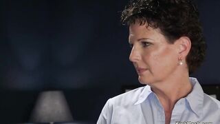 Cougar goes to black sex therapist for emo treatments and there gets suspension anguish and snatch bang and butt whip