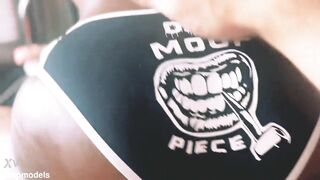 Tiny model likes riding. OF@dirtymoufpiece