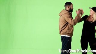 Biggest Rod Ebony Chap Bangs Pretty Hotty