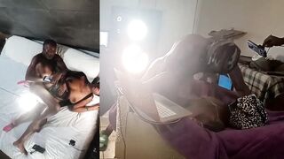 Afro American Tag Team Double Creampie Black mother I'd like to fuck