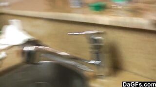 DAGFS - A Kitchen Bang For This Large Assed Black Angel