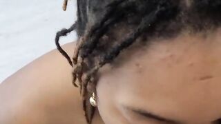 Cum faced black teen