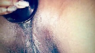 BLACK DOXY LIKES SEX TOOL SCREWING HER ANUS