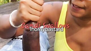 Candi Swallows sucking shlong in Forest Park