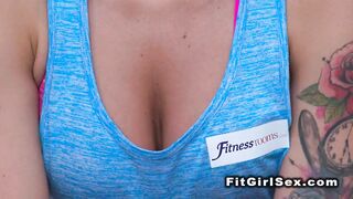 gym sweethearts having lesbian pleasure