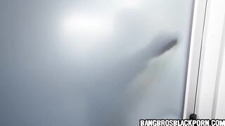 Brija sucking Jonathan's massive ebony knob