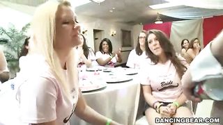 Dick-sucking orgy for the bride to be