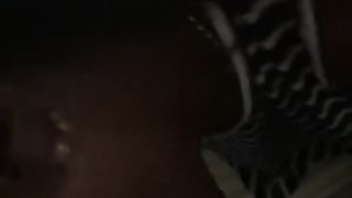 Black Cougar Mom Deep Throats Young Cock