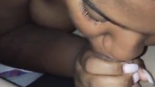 Black Tinder Girl Sucks and Swallows Pt. 2: IN THE CAR!!