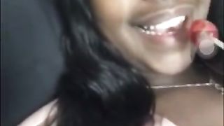 Ebony Nip Slip on Peekslive