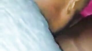 Black squirting in throat