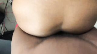 Ebony beauty getting drilled