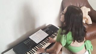 Strict teacher instead of music lesson got raunchy experience with sex doll Tantaly and my weenie!