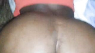 Black butt doggy style by white ramrod