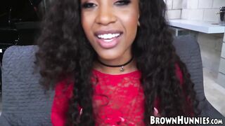 Bubble booty ebony chick smashed hard by a shaggy white weenie