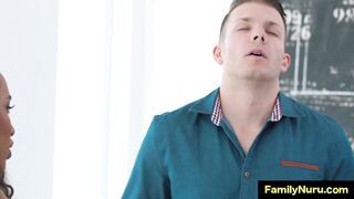 Super hot black wang massage