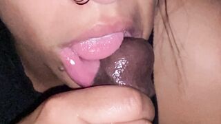 Slow mad tongue action BJ