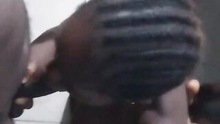 Black giving head
