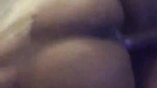 Hawt twenty yr old black riding wang with nifty booty