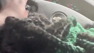 Large Dad Training Tasha’s Deepthroat whilst on a Chevy ImpaLa Ride