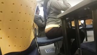 Black College Girl's Public Butt Crack