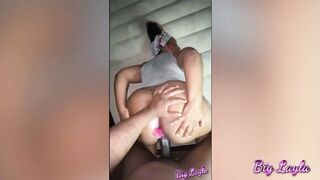 Large Booty Black Getting Some Schlong
