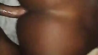 Fascinating haitian black twat bang