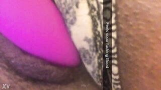 Playing with my much loved toy ig:black.wett