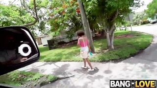 Hawt Black Alina Ali Hops on the Bus