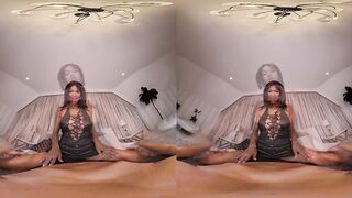 Breasty Ebony GF Tina Fire Convincing U To Go Party With Hard Booty Bang