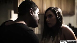 StraightTaboo.com - Fatherinlaw makes tiny sweetheart suck his large ebony weenie to prove that babe can't live out of his stepson.This chab facefucks her and licks her snatch.The brunette hair is fucked coarse