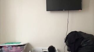 I tried to sneak record her and this babe caught me