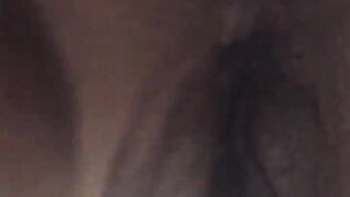 Black playing with constricted cunt