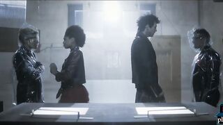 Ebony lalin girl mother I'd like to fuck screws her partner in a scifi prison