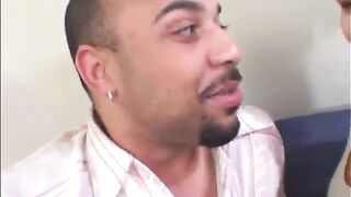 Mommy w Large Bazookas Likes riding a Large Ebony Wang in Older Interracial Movie scene