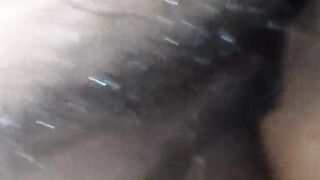 Slender Black Creampie two